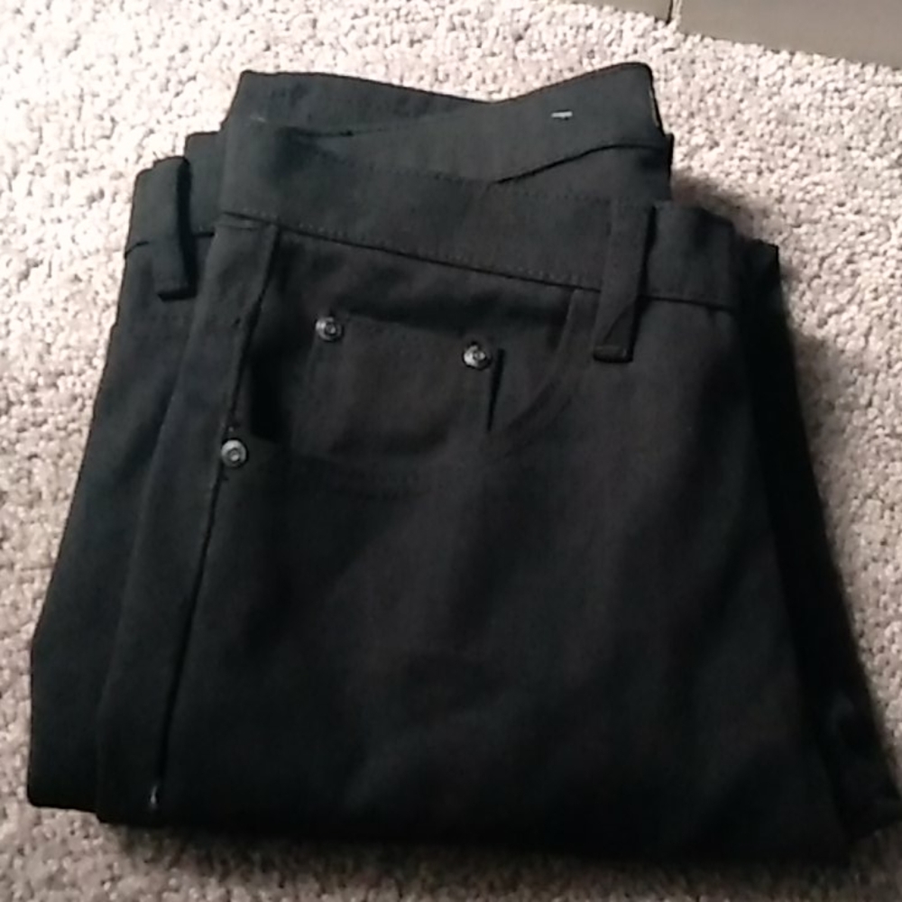 Men Black Plain Jeans